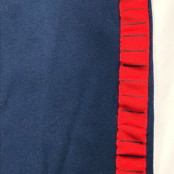 Old Navy Long Pixie Pants In the Navy Blue Red Stripe 8 Mid - Picture 6 of 15